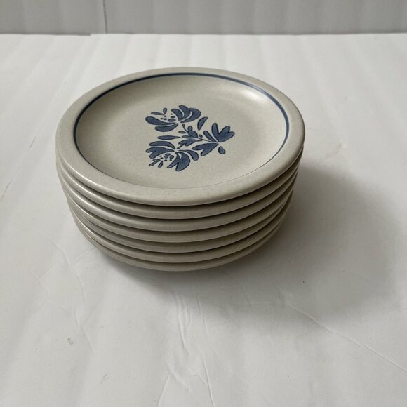 Pfaltzgraff Blue Yorktowne (China) Stoneware 7bread and butter plates - Picture 5 of 5